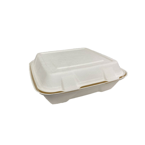 Sugarcane Meal Clamshell 204x220x43mm B036 | 200/Ctn