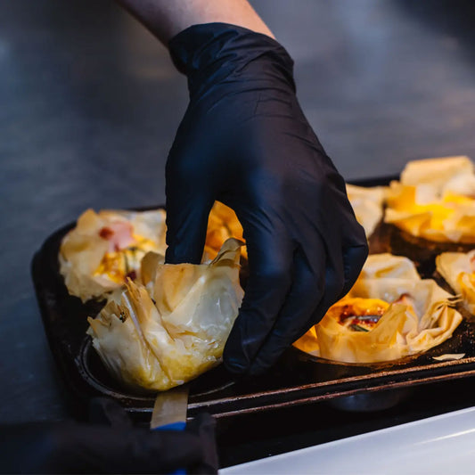 Bastion Premium Nitrile Powder Free Gloves Black Medium | 100/Pack