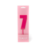 Cake & Candle Acrylic Mega Number Topper #7 Pink