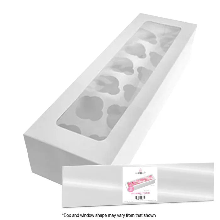 12 hole white cupcake box with window 