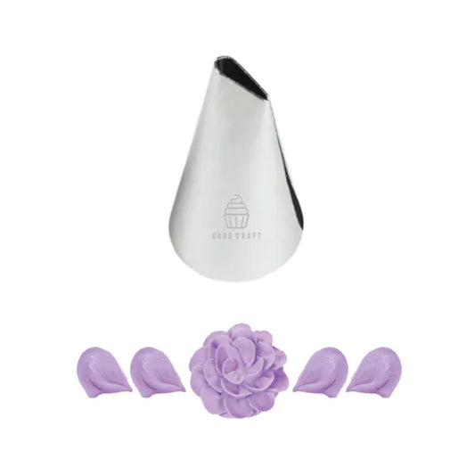 Cake Craft #125 Large Petal Piping Tip Stainless Steel