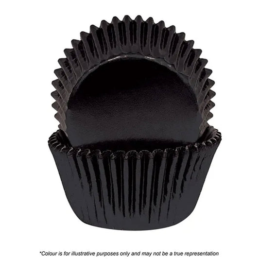 Cake Craft 390 Baking Cups Foil Black | 72/Pack