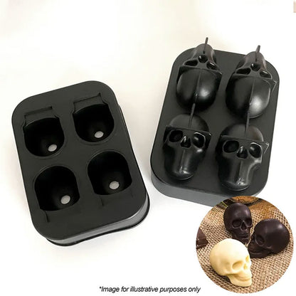 Cake Craft Four Skull Silicone Mould