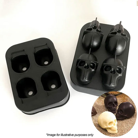 Cake Craft Four Skull Silicone Mould
