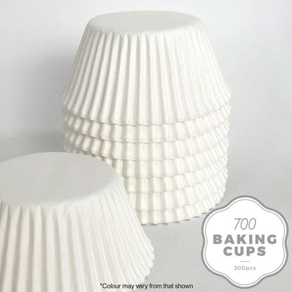 Cake Craft 700 Baking Cups | White | 200/Pack