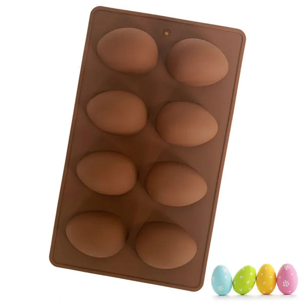 Cake Craft 8 Easter Egg Silicone Mould