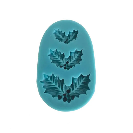 Assorted Holly Silicone Mould