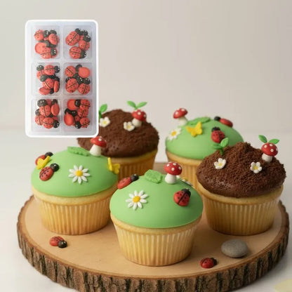 Ladybug Sugar Decorations | 36 Piece Pack
