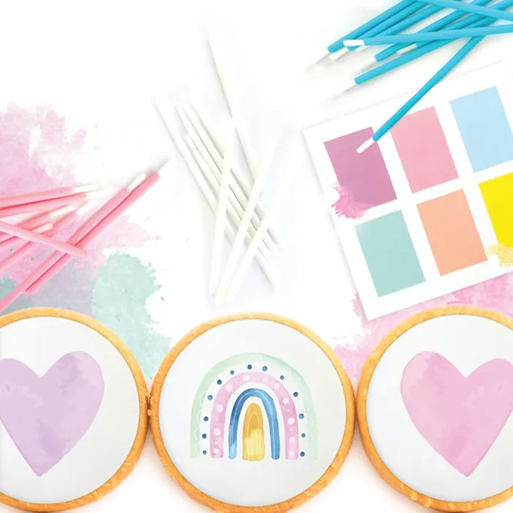 Cake Craft Mini Brushes Pink | 50/Pack