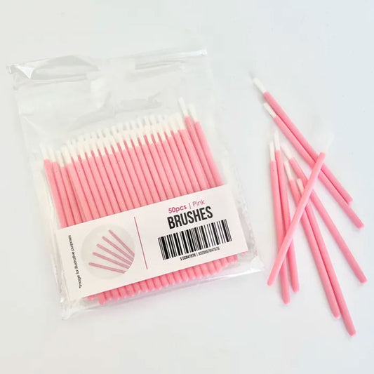 Cake Craft Mini Brushes Pink | 50/Pack
