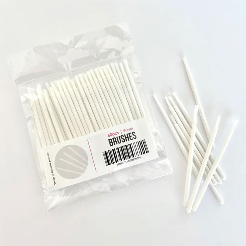 Cake Craft Mini Brushes White | 50/Pack