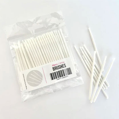 Cake Craft Mini Brushes White | 50/Pack