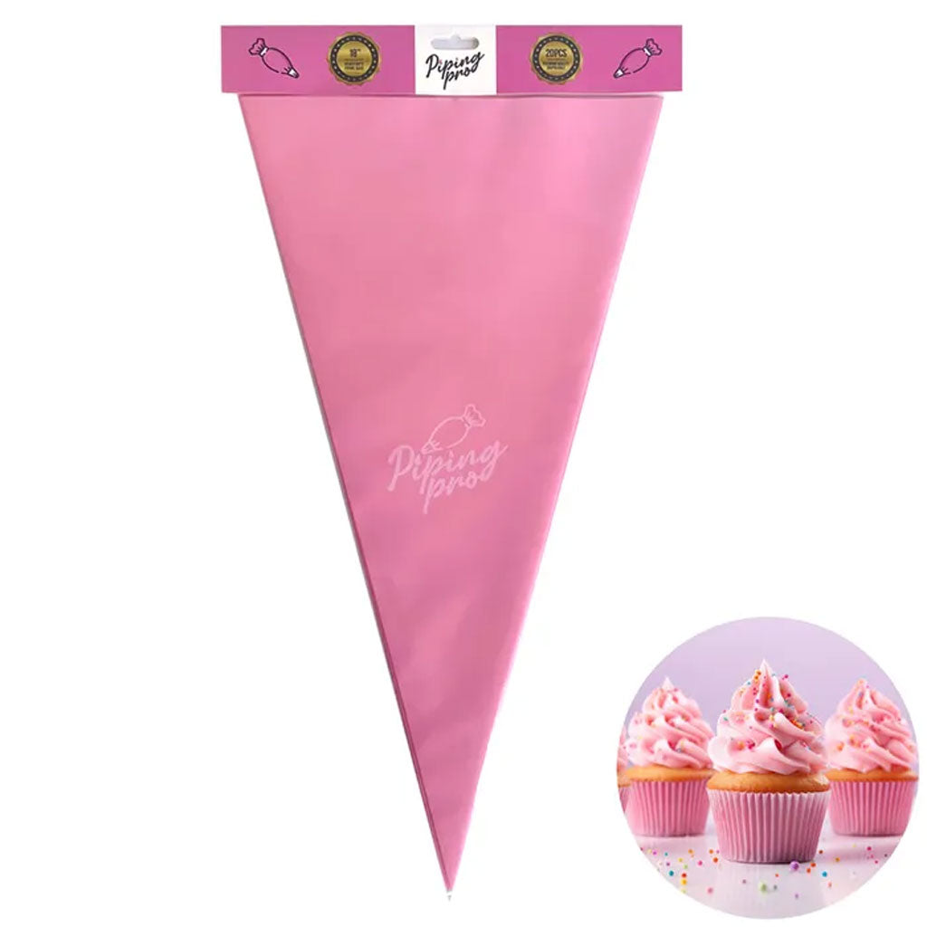 Cake Craft Disposable Piping Bags 18 Inch | 20/Pack