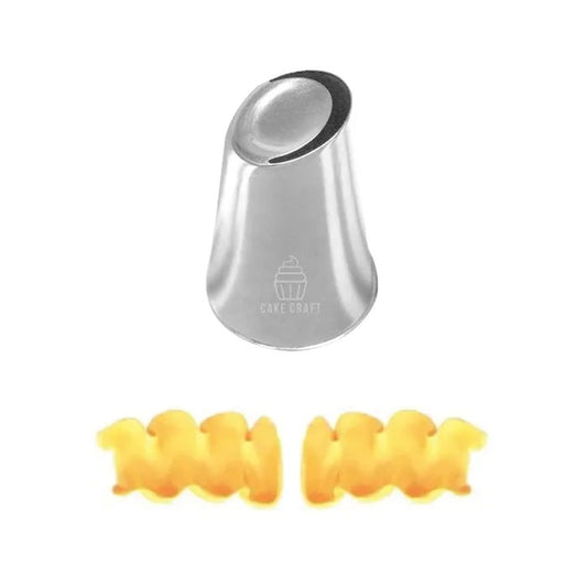 Cake Craft #402 Large Ruffle Piping Tip Stainless Steel