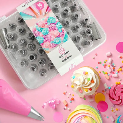 Cake Craft Master Piping Tip Set 56 Piece Set