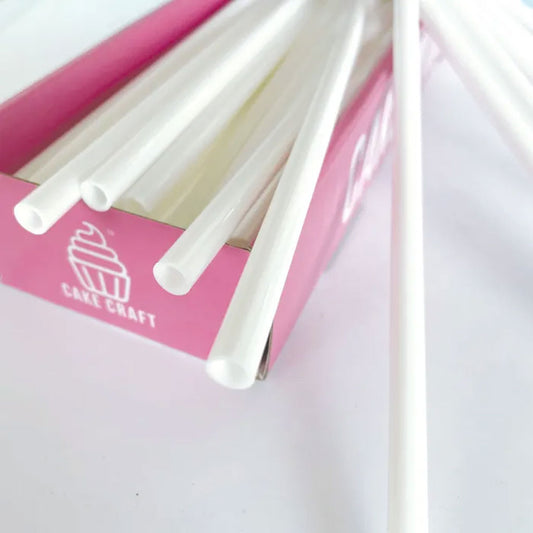 Cake Craft Plastic Cake Dowels 8mm x 300mm | 50/Pack