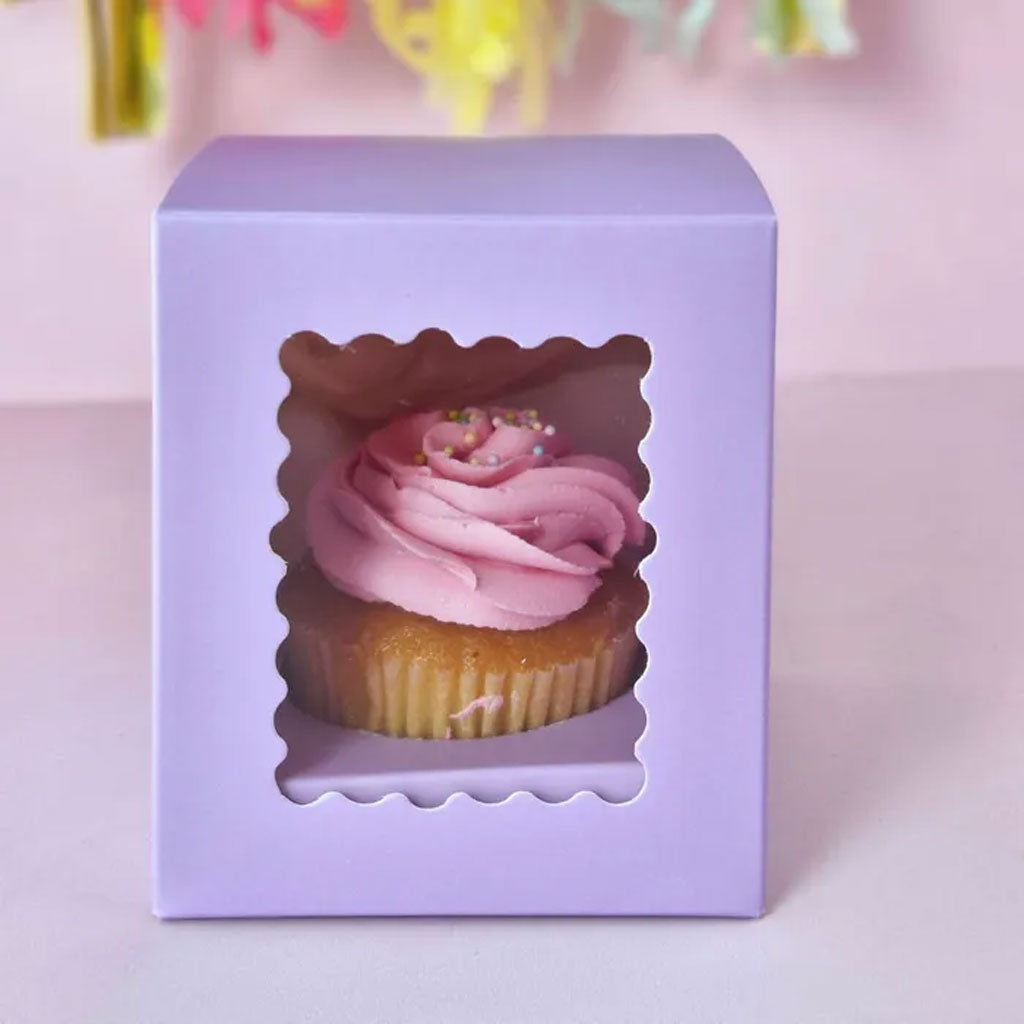 Cake Craft 1 Hole Cupcake Box Lilac | Each