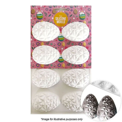 Cake Craft Small Geometric Egg Silicone Mould