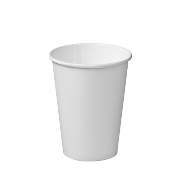 Castaway Single Wall Coffee Cup White 12oz 50/Pack