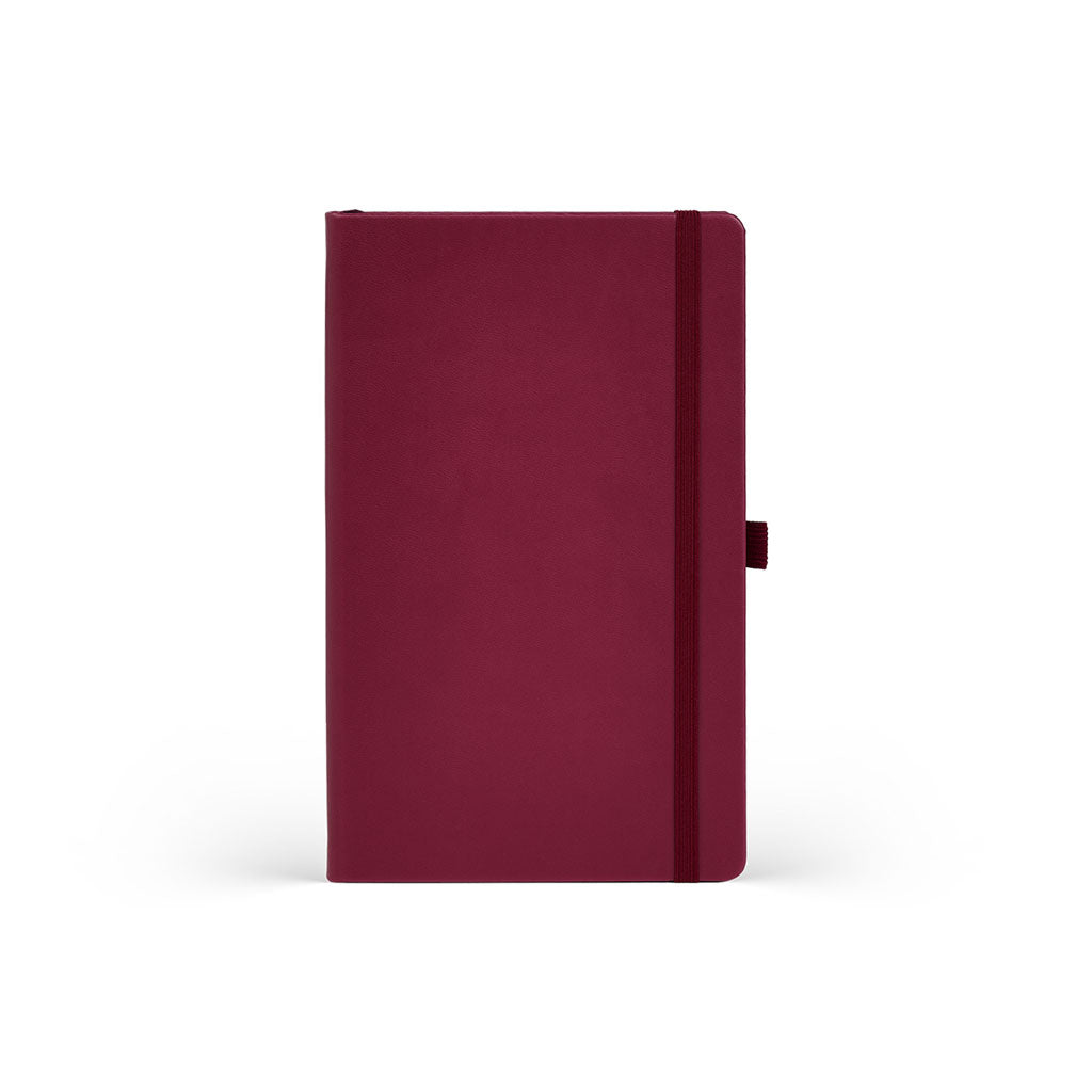 Castelli Notebook All Colour Mid Ruled - Burgundy