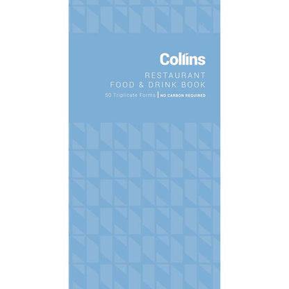 Collins Restaurant Triplicate Food & Drink Book 50 Leaf