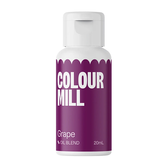 colour mill grape purple coloured oil food colour