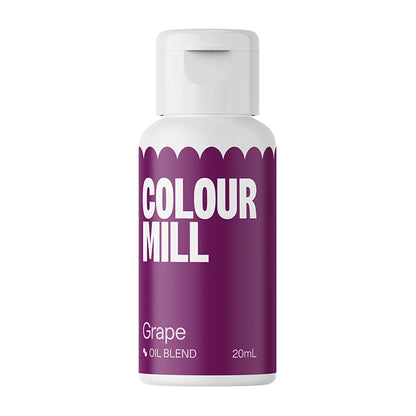 colour mill grape purple coloured oil food colour