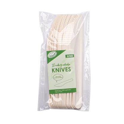 EcoCook Sugarcane Knives | 20/Pack