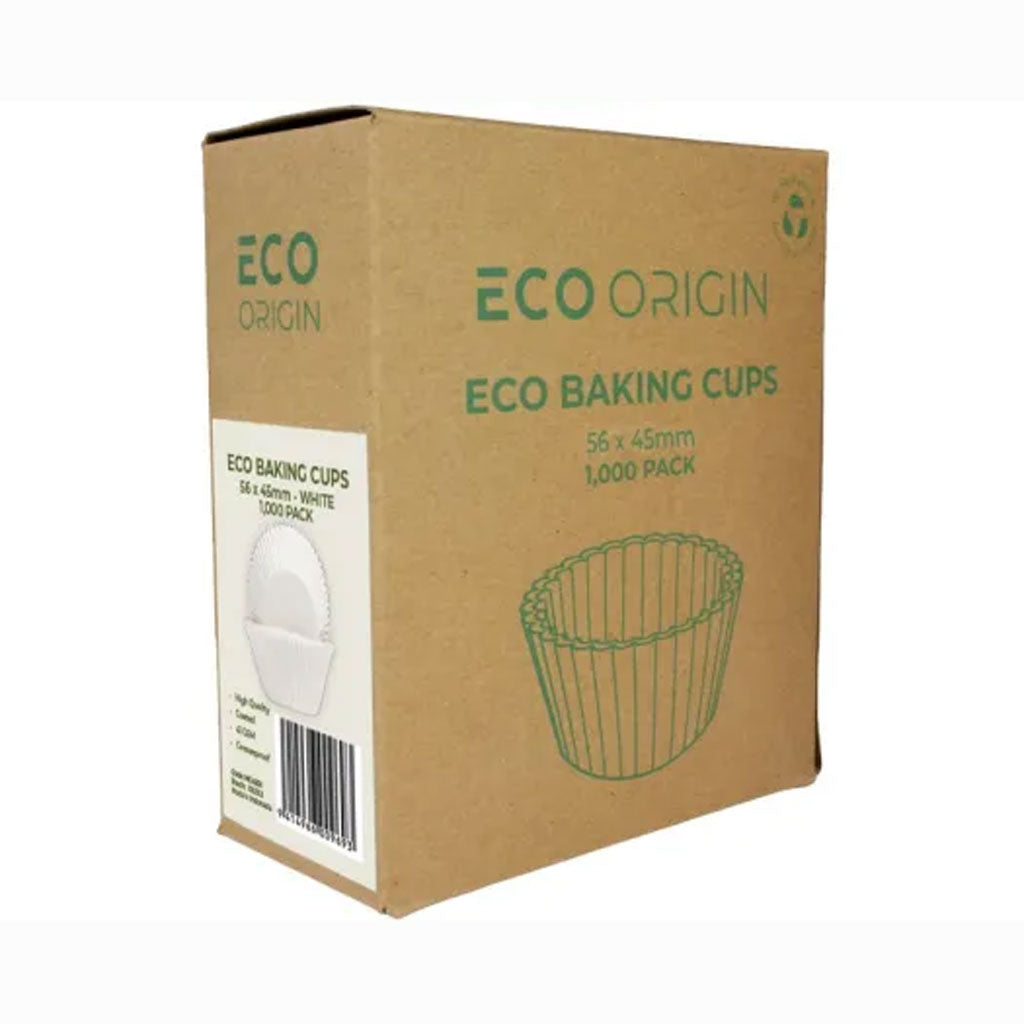 Eco Origin White Texas Baking Cups 56x45mm | 1000/Pack