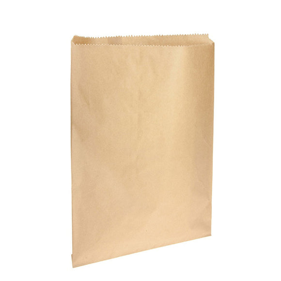Flat Brown #11 Paper Bags 305mm x 410mm 100/Pack
