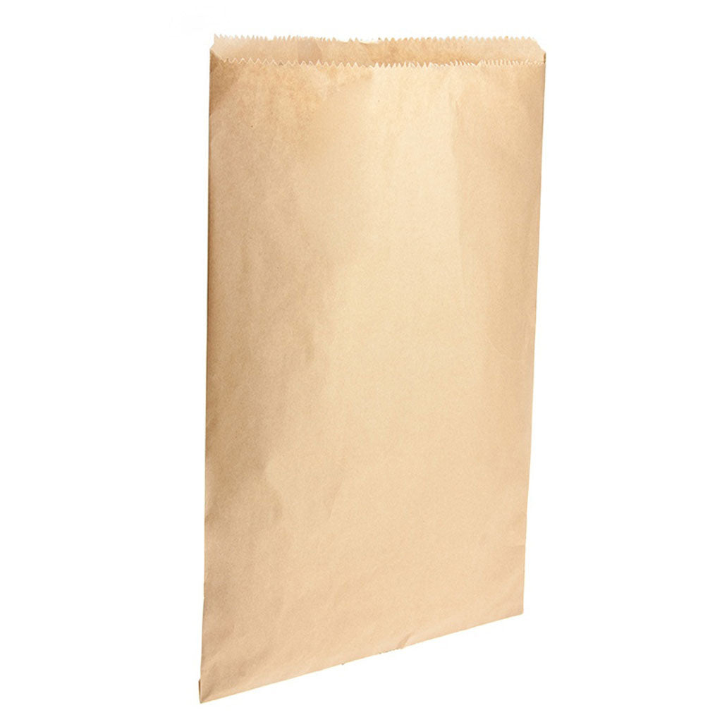 Flat Brown #12 Paper Bag | 100/Pack