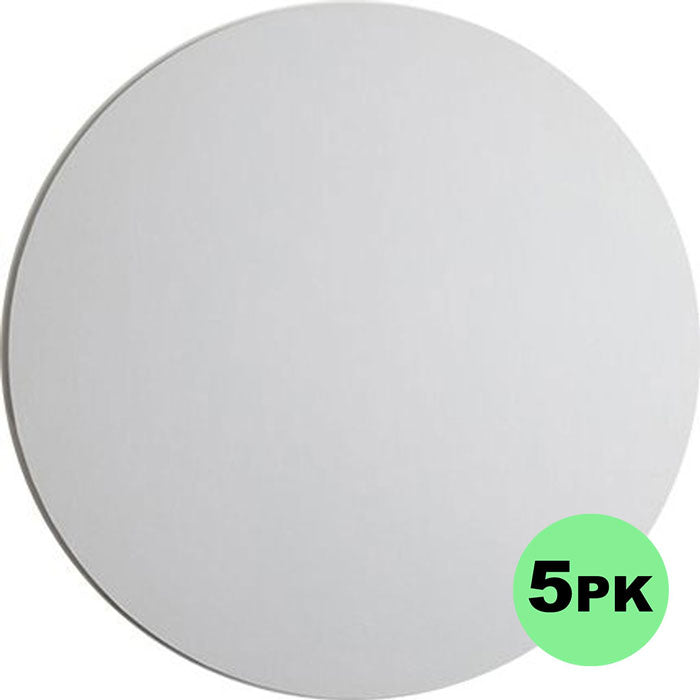Cake Board Round White 13 Inch | 6mm Thick Masonite | 5/Pack