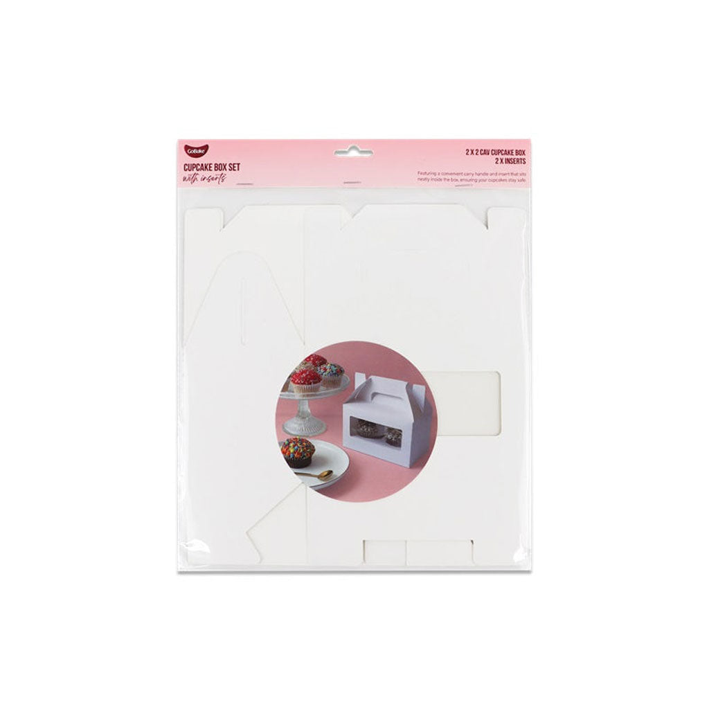 GoBake Window 2 Cupcake Box with Handle | 2/Pack