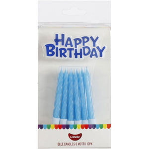 GoBake Candles & Motto Blue 12/Pack