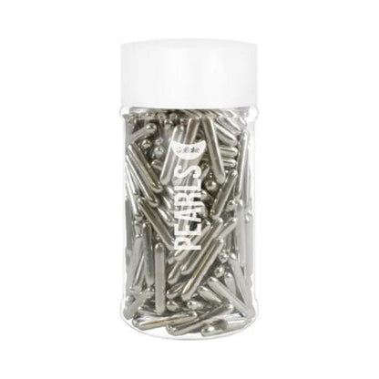 GoBake Cachous Rods Shiny Silver - 85g