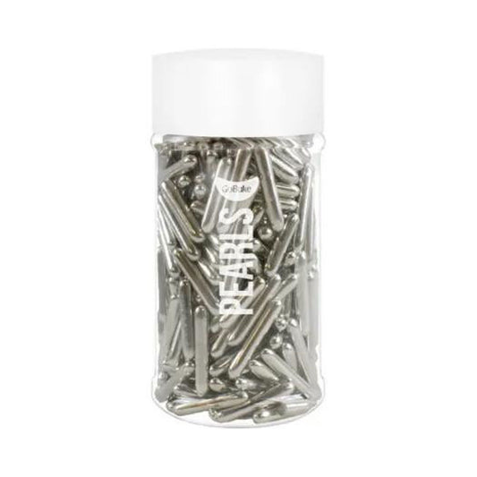 GoBake Cachous Rods Shiny Silver - 85g
