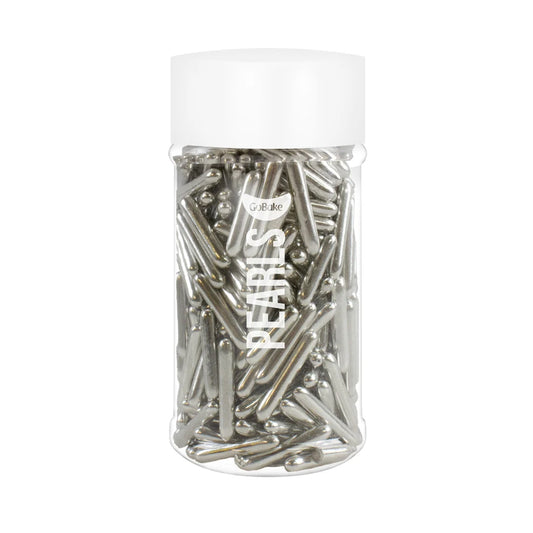 GoBake Cachous Rods - Shiny Silver | 85g