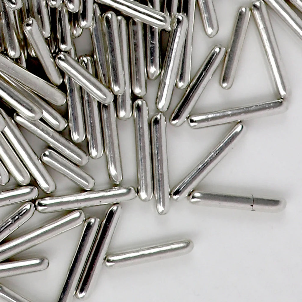 GoBake Cachous Rods - Shiny Silver | 85g