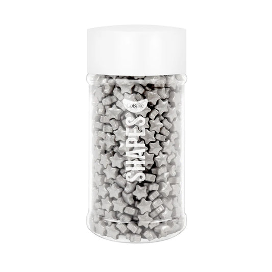 GoBake Candy Shapes Stars Silver - 80g