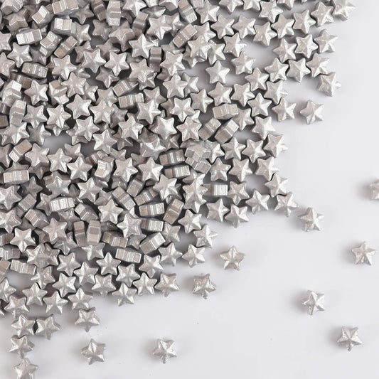 GoBake Candy Shapes Stars Silver - 80g