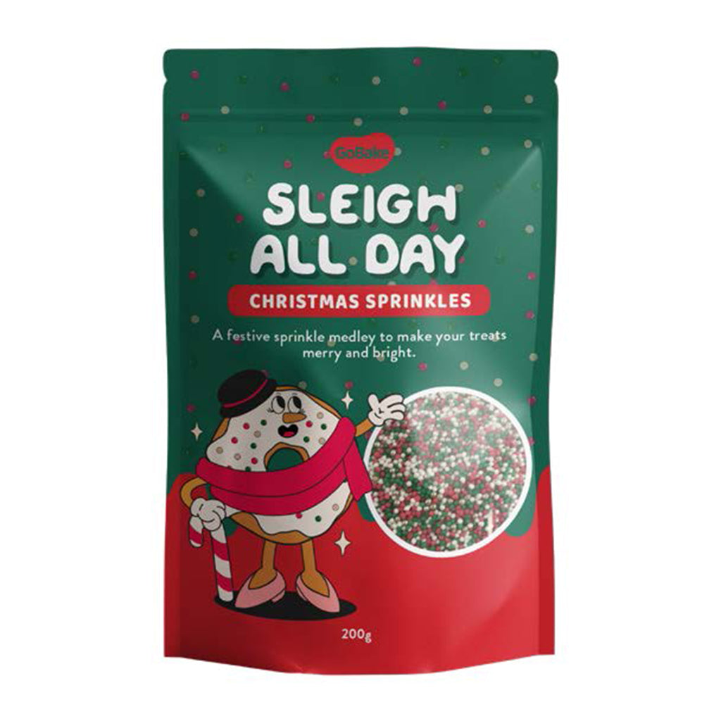 GoBake Christmas Sprinkles Sleigh All Day - 200g