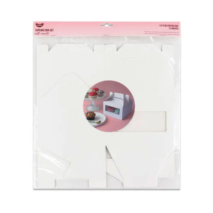GoBake Window 4 Cupcake Box with Handle | 2/Pack