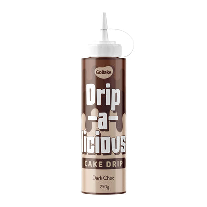 GoBake Drip-a-Licious Cake Drip Dark Choc - 250g