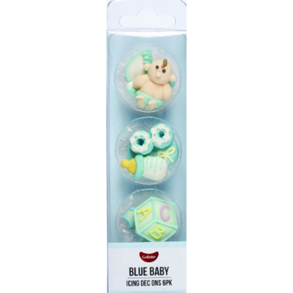 GoBake Icing Decorations Blue Baby | 6/Pack