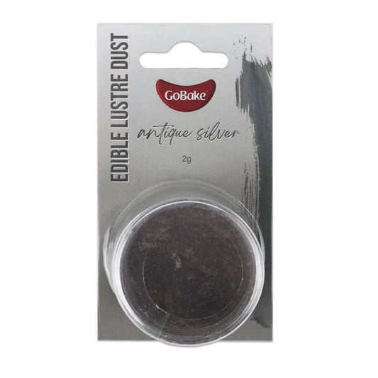 GoBake Edible Lustre Dust Antique Silver - 2g
