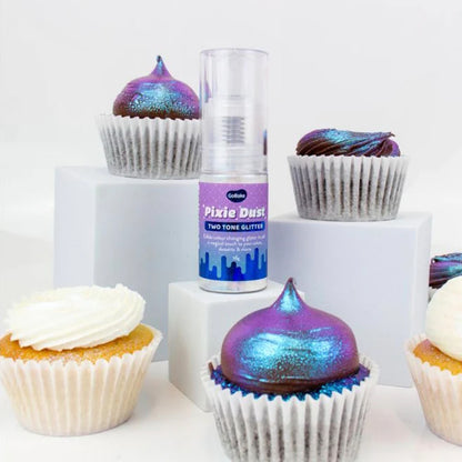 GoBake Edible Pixie Dust Two-Tone Glitter - Opal & Azure 10g