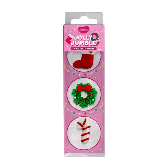 GoBake Icing Decorations - Jolly Jumble | 6/Pack