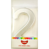 GoBake Large Metallic Number Candles #2