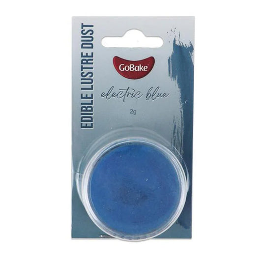 GoBake Edible Lustre Dust Electric Blue 2g