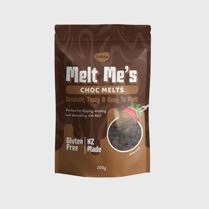 GoBake Melt Me's Choc Melts Dark Choc 200g